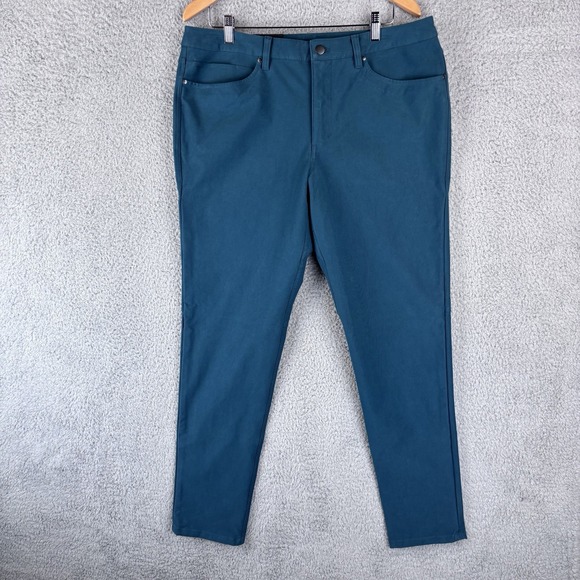 NEW Lululemon Pants Men's 36x34 Green ABC Pant Slim Fit Utilitech Performance